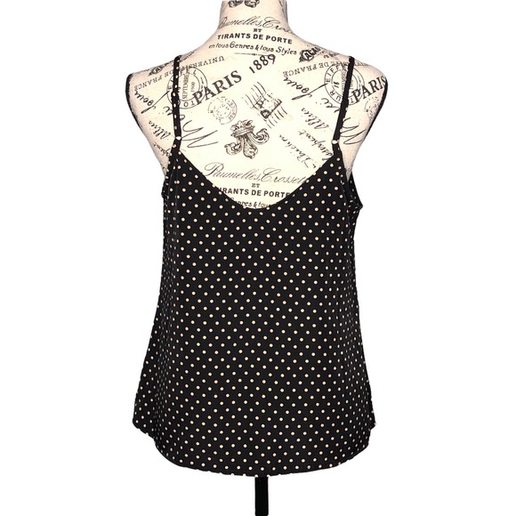 Sanctuary SMALL Polka Dot V Neck Button Front Adjustable Spaghetti Cami - NWOT - Picture 6 of 12